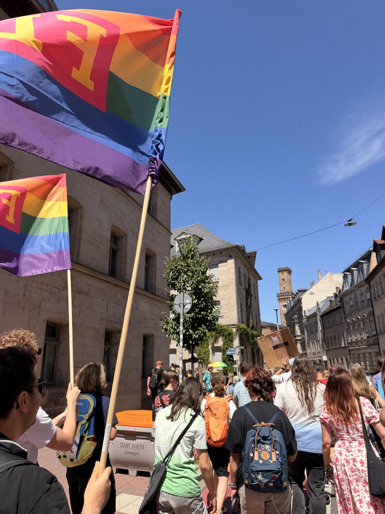 Unser Ortsverband auf dem CSD Fürth am 4. Juli 2026